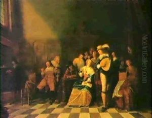 Musicerande Sallskap- Allegori Over De Fem Sinnena