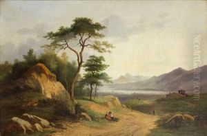 Paysans Dans Un Paysage