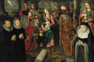 The Adoration Of The Magi With Kneeling Donors