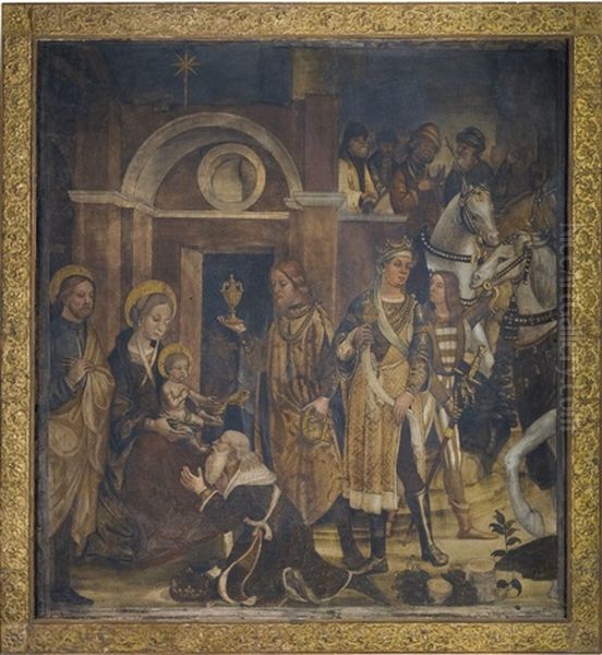 The Adoration Of The Magi by Vincenzo de Foppa