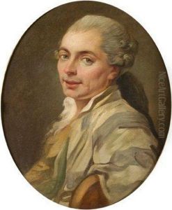 Portrait Du Chevalier De Billaut by Etienne Aubry