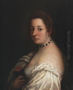 Portrait Of An Elegant Lady by Girolamo Forabosco