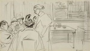 Figures Around A Table (+ 2 Others; 3 Works)