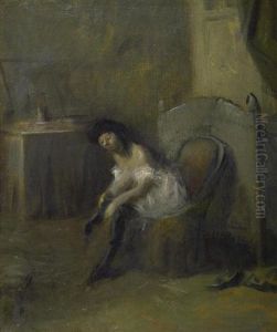 Danseuse Shabillant by Jean-Louis Forain