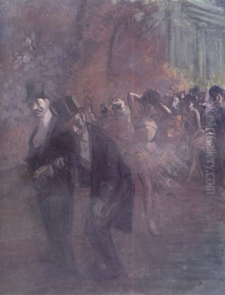 Personnages Et Danseuses Dans Les Coulisses - view 1