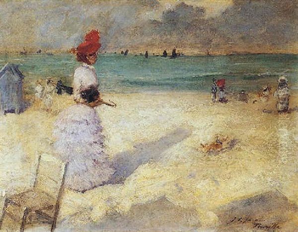 Sur La Plage De Trouville - view 1