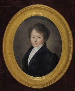 Portrait D'homme by Louis Francois Aubry