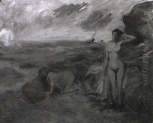 Baigneuses En Bord De Mer