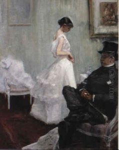 Une Scene Galante by Jean-Louis Forain