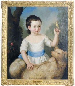 A Young Girl In A Garden A Young Girl In A Garden