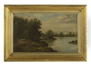 Wooded Landscape With A Lake