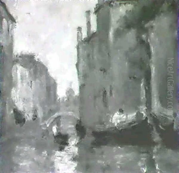 Gondolas On The Canal & Pont A Marie - view 1