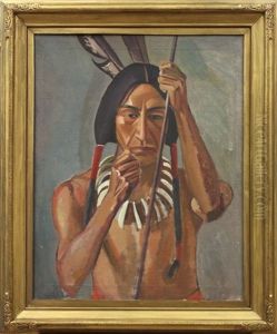 Portrait Of An Indian by Helen Forbes