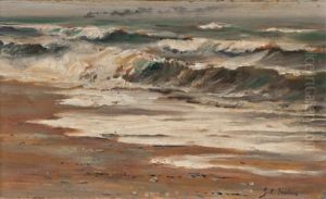 Beach At Ward's Island, Toronto by John Colin Forbes