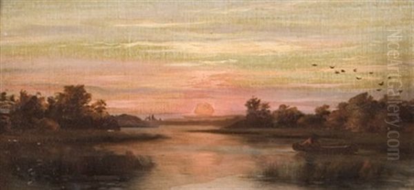 Sunset At Toronto Island - view 1