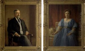 Portrait Of The Honorable George F. Baer (+ Portrait Of Mrs. George F. Baer; Pair) by John Colin Forbes