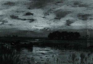 Fisherman Off Hanlan's Point, Toronto Island by John Colin Forbes