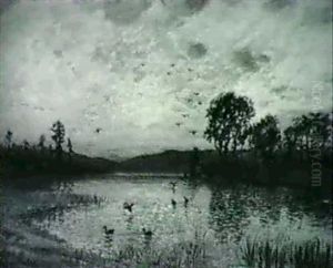 Sunset Landscape by John Colin Forbes