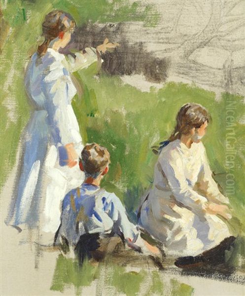 Summer Afternoon - A Study Of Three Children - view 1