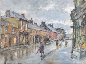 Rainy Street Scene by Stanhope Alexander Forbes