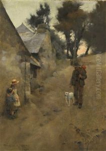 The Road Above St Ives by Stanhope Alexander Forbes