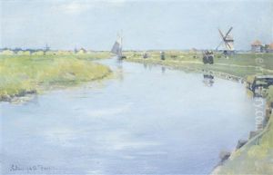 A Dutch River In Summer