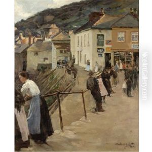 The Harbour At Mousehole by Stanhope Alexander Forbes