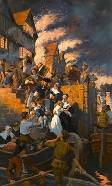 The Fire Of London (study) - view 1