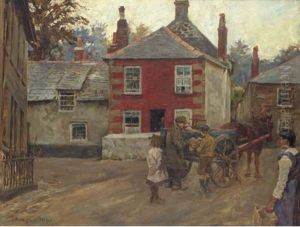 The Fruit Seller by Stanhope Alexander Forbes