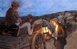 Lighting Up Time (study) by Stanhope Alexander Forbes