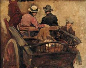 Horse And Cart by Stanhope Alexander Forbes