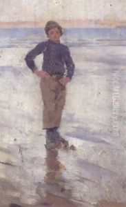 Boy On A Beach by Stanhope Alexander Forbes