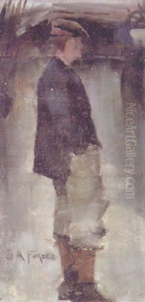 Figure On A Deck - view 1