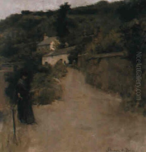 A Cornish Lane - view 1
