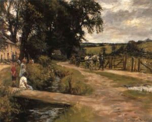 The Village Stream by Stanhope Alexander Forbes