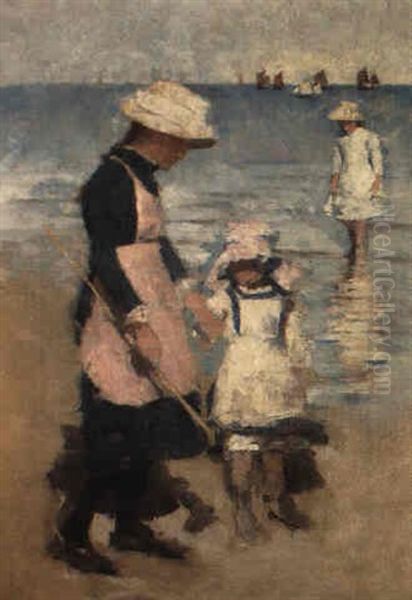 Children On The Beach - view 1