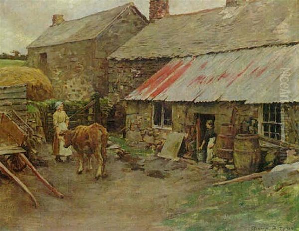 A Cornish Farmyard - view 1