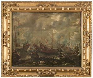 La Batalla De Lepanto by Guillaume Forchondt the Elder