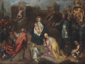 The Adoration Of The Magi by Guillaume Forchondt the Elder