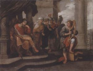David Playing The Harp Before Saul