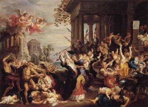 The Massacre Of The Innocents by Guillaume Forchondt the Elder
