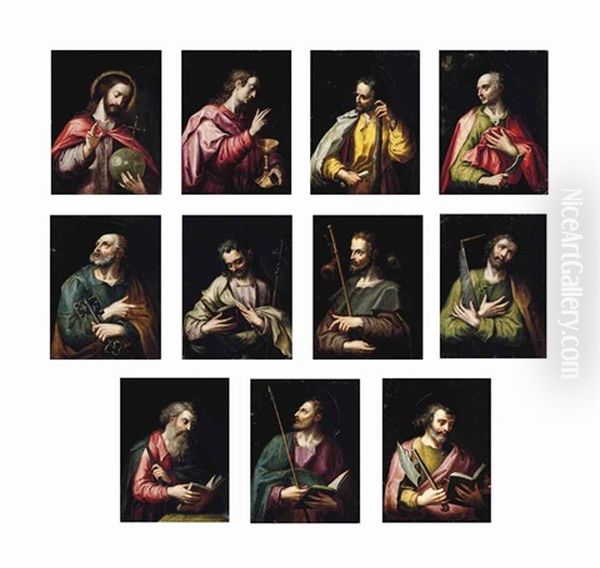 Christ Blessing, Holding The Orb And Others (11 Works) - view 1