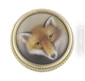A Fox (+ Jack Russell In Profile; 2 Works) by William Bishop Ford
