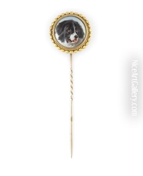 A Portrait Miniature Of A Sheep Herding Dog - view 1
