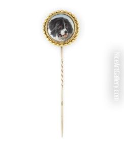 A Portrait Miniature Of A Sheep Herding Dog