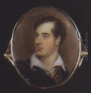 George Gordon Byron, 6th Baron Byron, Wearing Black Cloak Over Albanian Gold-embroidered Tunic And White Shirt Held With Jewelled Brooch