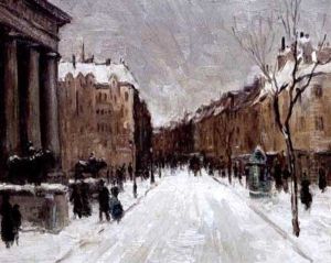 Paris In Winter by Henri-Louis Foreau
