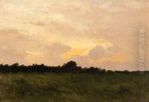 Hillside, Santa Barbara At Sunset by Lockwood de Forest