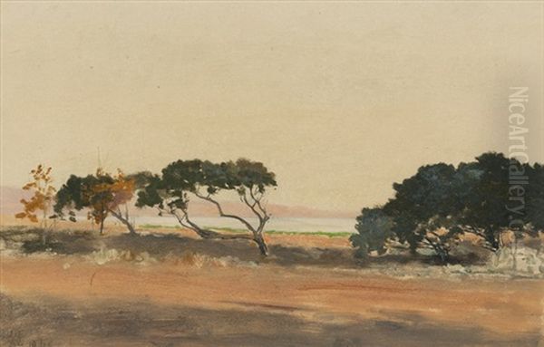 Coastal Landscape With Trees - view 1