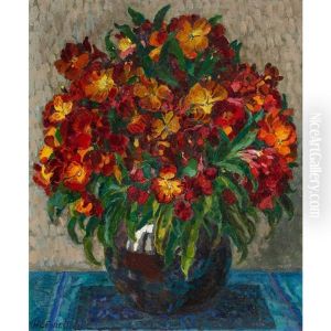 Blumenstillleben by Henry-Claudius Forestier